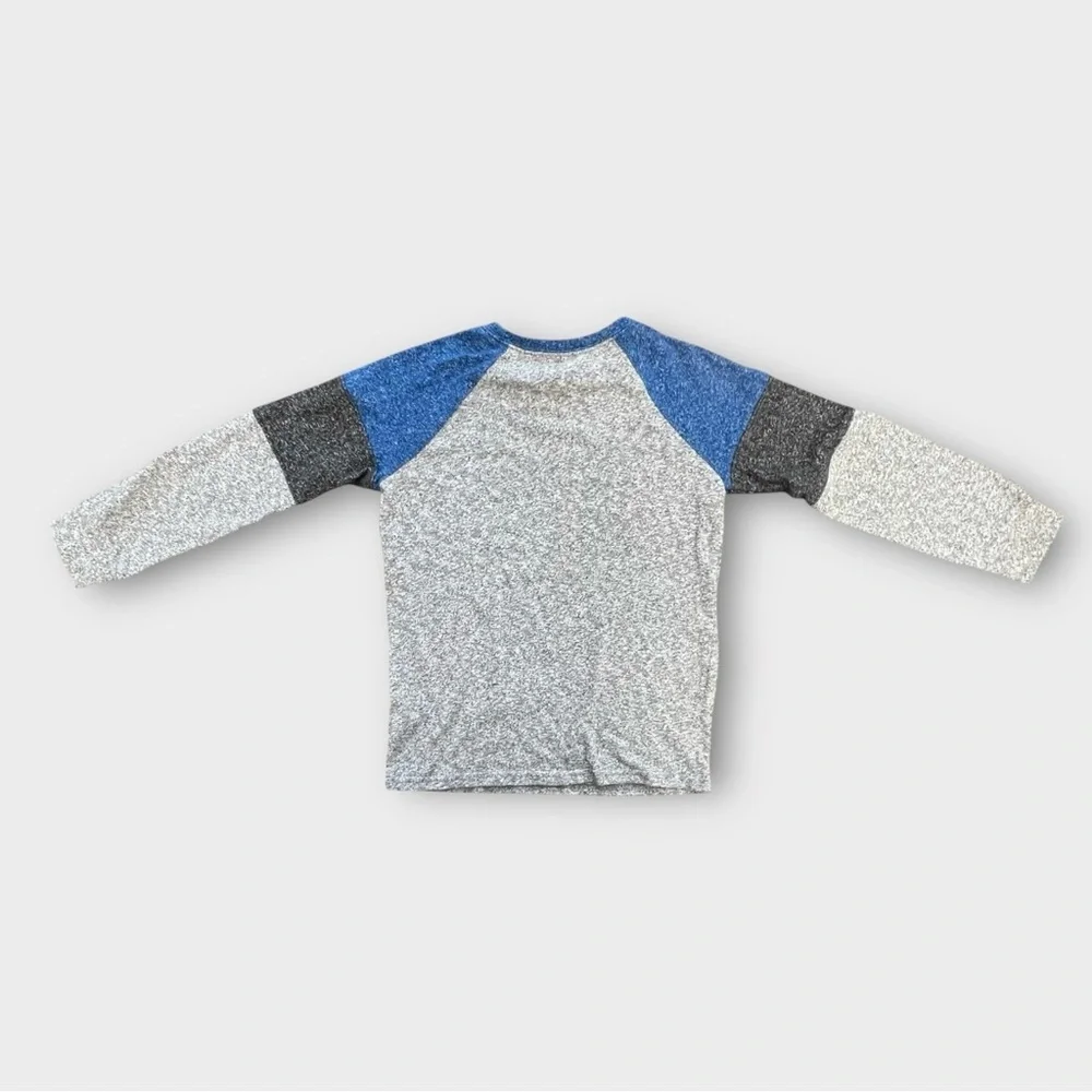 OshKosh B'gosh Blue and Gray Super Soft Long Sleeve Tee